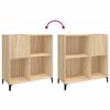 vidaXL Record Cabinet Sonoma Oak 84.5x38x89 cm Engineered Wood