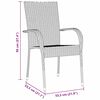 vidaXL Garden Dining Set 3 pcs Grey Powder-Coated Steel