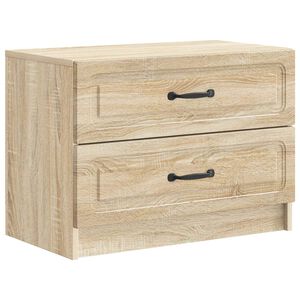 vidaXL Bedside Cabinet Sonoma Oak 62 x 34.5 x 44.5 cm Engineered Wood