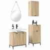 vidaXL Bathroom Furniture Set 3 pcs Sonoma oak Engineered wood