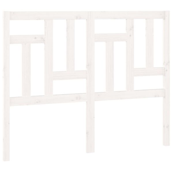 vidaXL Bed Headboard White 140.5x4x100 cm Solid Wood Pine