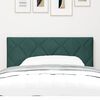 vidaXL LED Headboard with Headboard Dark Green 100 cm Faux Leather