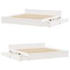 vidaXL Bed Frame without Mattress White 180x200 cm Super King Solid Wood Pine