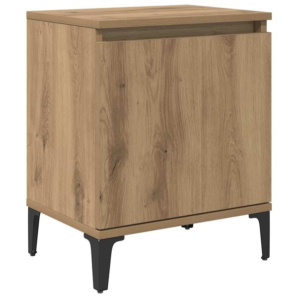 vidaXL Bedside Cabinet Artisan Oak 40 x 30 x 50 cm Engineered Wood