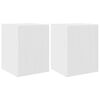 vidaXL TV Wall Cabinet 2 pcs Gloss White Engineered Wood