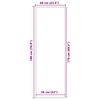 vidaXL Doormat Anthracite 60x180 cm