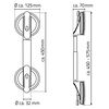 RIDDER Telescopic Suction Grab Rail 12.5 cm 100 kg A0150301