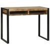 vidaXL Dressing Table Brown 100 x 50 x 75 cm Solid Mango wood