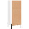 vidaXL Sideboard High Gloss White 34.5x32.5x90 cm Engineered Wood