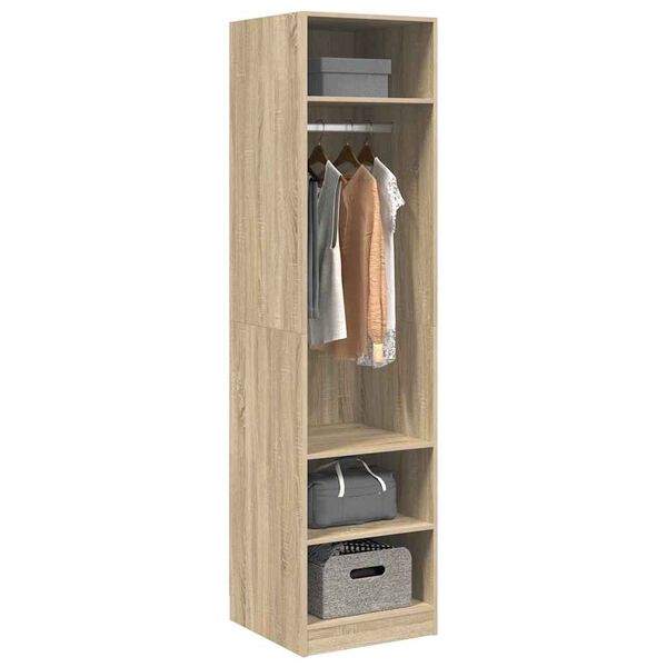 vidaXL Wardrobe Sonoma Oak 50x50x200 cm Engineered Wood