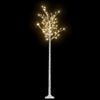 vidaXL Christmas Tree 220 LEDs 2.2 m Warm White Willow Indoor Outdoor