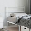 vidaXL Metal Headboard White 90 cm
