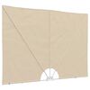 vidaXL Collapsible Terrace Side Awning Cream 300x150 cm