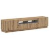 vidaXL 5 Piece LED TV Cabinet Artisan Oak Engineered Wood