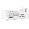 vidaXL Daybed with Drawers without Mattress White 100x200 cm