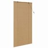 vidaXL Roller Blind with Curtains Manual Brown 100 x 220 cm Bamboo