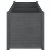 vidaXL Garden Planter Grey 150x50x50 cm Solid Pinewood
