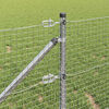 vidaXL Fence Post Silver 100 x 0.6 m (25 x 25 mm mesh) Steel