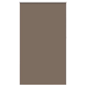 vidaXL Roller Blind Blackout Coffee 130x230 cm Fabric Width 126.6 cm Polyester