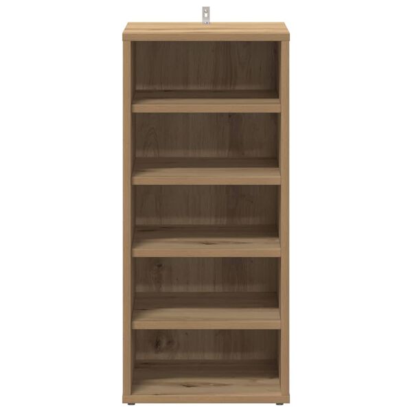 vidaXL Shoe Cabinet Artisan Oak 32x35x70 cm Engineered Wood