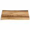 vidaXL Table Top Live Edge 40x40x3.8 cm Solid Wood Rough Mango