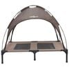 vidaXL Dog Bed Folding Manual Brown 92 x 77 x 82.5 cm Steel