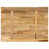 vidaXL Table Top Live Edge 80x60x3.8 cm Solid Wood Rough Mango