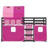 vidaXL Bunk Bed without Mattress Pink 90x190 cm Single Solid Wood Pine