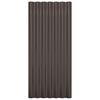 vidaXL Roof Panels 12 pcs Galvanised Steel Brown 80x36 cm