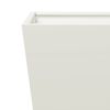 vidaXL Garden Planters White 2 pcs 40x40x40 cm Steel
