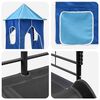 vidaXL Kids'Loft Bed Frame Black and Blue 79.5 x 200 cm Metal