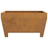 vidaXL Fire Pit Brown 80 x 80 x 43 cm Weathering Steel