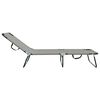vidaXL Folding Sun Lounger 2 pcs Grey 188 x 57 x 86.5 cm Polyester