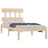 vidaXL Bed Frame without Mattress 90x190 cm Single Solid Wood