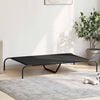 vidaXL Elevated Dog Bed Black 130x80x20 cm Oxford Fabric and Steel