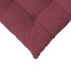 vidaXL Seat Cushions 2 pcs Wine Red 40 x 40 x 6 cm Fabric