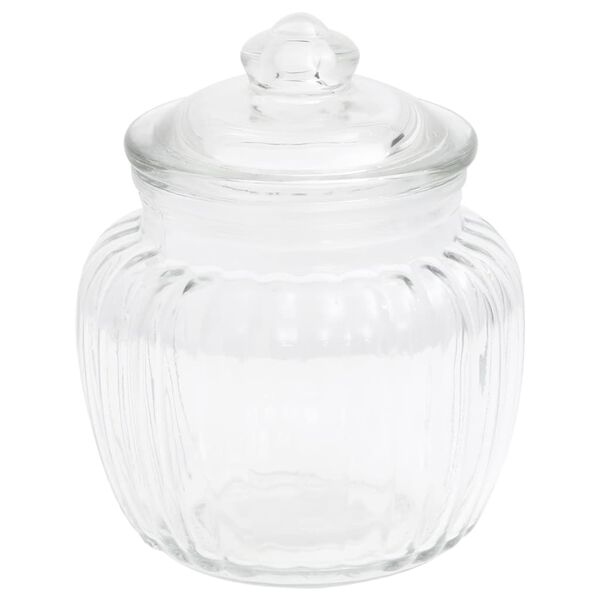 vidaXL Storage Jars 6 pcs 500 ml Glass