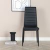 Venture Home Dining Chairs 2 pcs Slim Leather-look Black