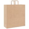 vidaXL Paper Bags 50 pcs with Handles Brown 45x17x48 cm