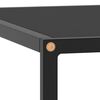 vidaXL Coffee Table Black with Black Glass 60x60x35 cm