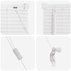 vidaXL Venetian Blind Manual Adjustable White 213 x 130 cm PVC