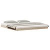vidaXL Floor Bed Frame Natural 213.5 x 184 x 9 cm Solid Pine Wood