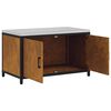 vidaXL Kitchen Storage with Shelf Rusty 90 x 50 x 53 cm Steel