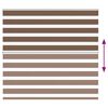 vidaXL Zebra Blind Brown 165x150 cm Fabric Width 160.9 cm Polyester
