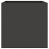 vidaXL Planters 2 pcs Black 49x47x46 cm Steel