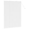 vidaXL Window Blind with Curtains Manual White Aluminium