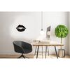 Homemania Wall Decoration Kiss 48x33 cm Steel Black
