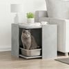 vidaXL Cat Litter Box Enclosure Concrete Grey 53 x 53 x 51 cm