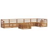vidaXL Outdoor Sofa Set 7 pcs Natural