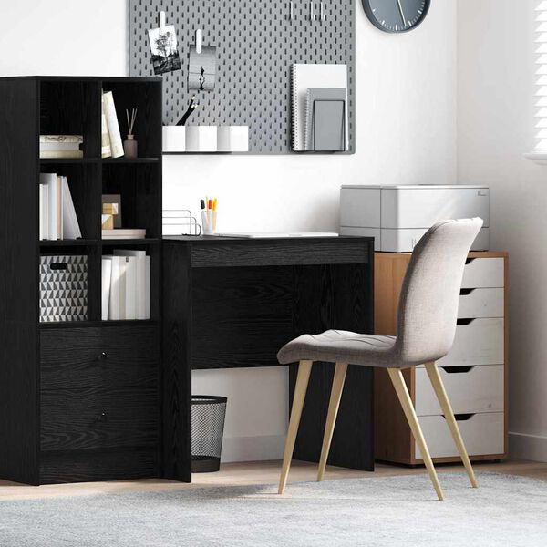 vidaXL Desk Black Oak 70 x 50 x 76 cm